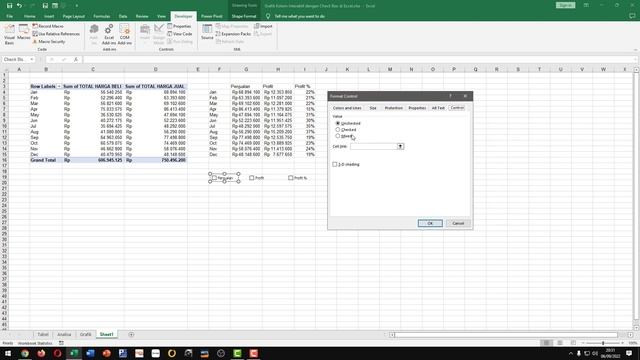 MEMBUAT GRAFIK INTERAKTIF KOLOM KEREN | TUTORIAL GRAFIK EXCEL смотреть онлайн