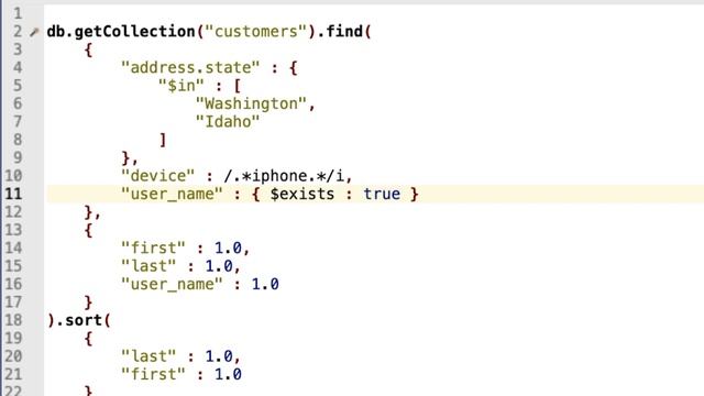 MongoDB 201: Lesson 2, Exercise 3 » Using Query Code & IntelliShell to modify & run a find statemen смотреть онлайн