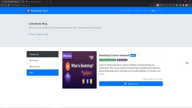 #22 - Bootstrap List Groups - (தமிழில்) (Tamil) | Bootstrap Course | Web Design смотреть онлайн
