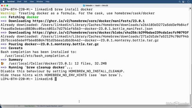 2.4_Starting the Lima VM - Docker Essential Training смотреть онлайн