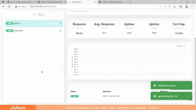 Cómo instalar Uptime-kuma usando Docker compose смотреть онлайн