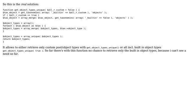 Wordpress: It is possible to get a list of post types asociated to a taxonomy? (2 Solutions!!) смотреть онлайн