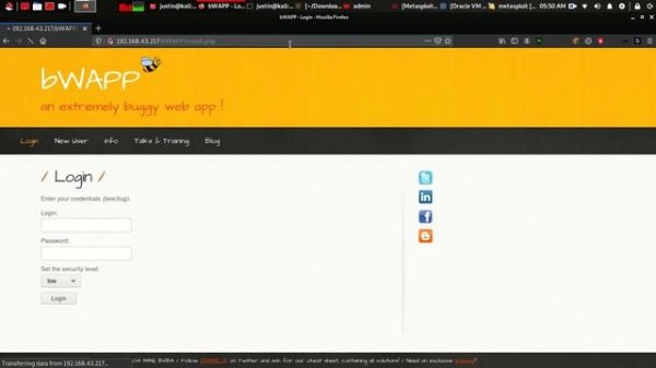 web pentesting Lab setup bwapp,  xvwa,  sqli-lab, commix , metasploitable