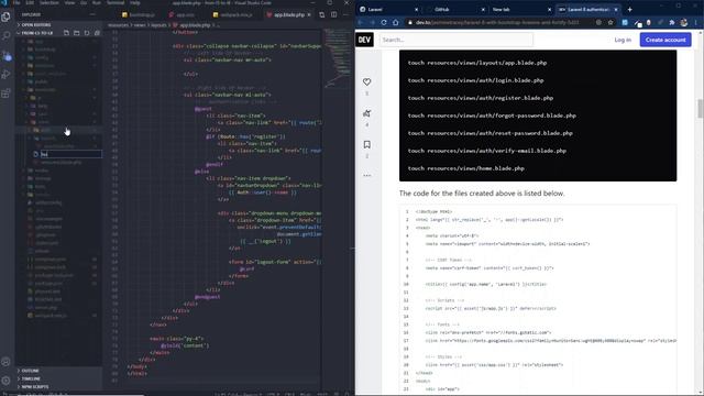 Laravel 5 to 8 [ EP1 ] - Installing Auth (Fortify) with Bootstrap 4 and Jquery (cred.Jasmine Tracey смотреть онлайн