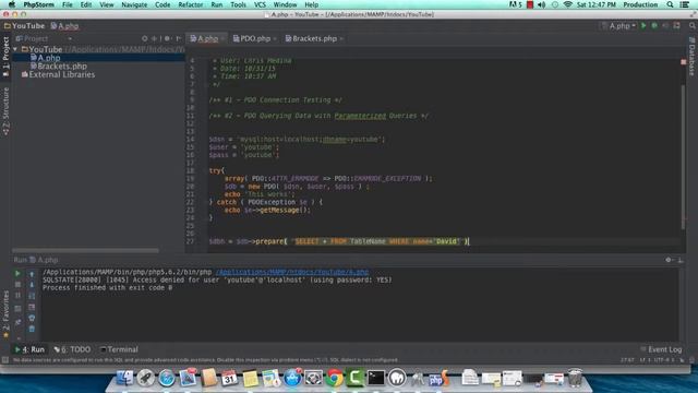 PHP PDO Testing and Querying смотреть онлайн