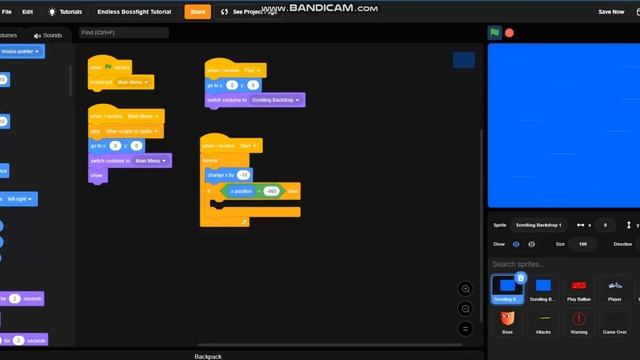 How to make Endless Bossfight Game On Scratch (Part 1) смотреть онлайн
