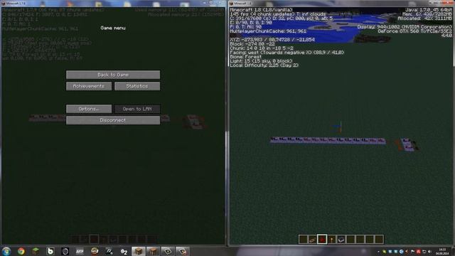 Minecraft 1.8 - Langsames Redstone und langsame Minecarts Bug смотреть онлайн