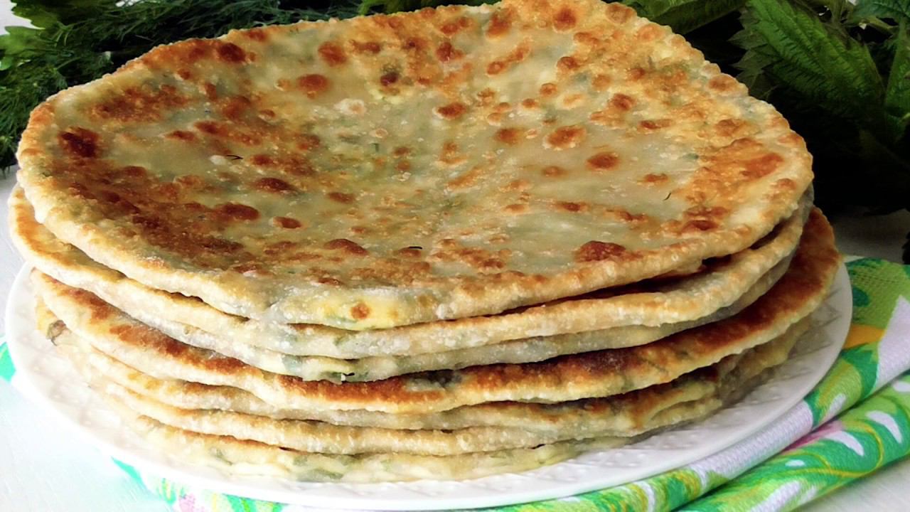 Адыгейские✨ Лепёшки с сыром и зеленью! смотреть онлайн