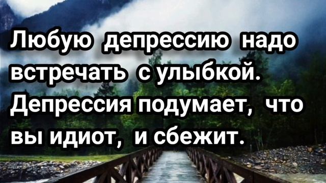 Депрессия - это состояние, когда очень хочется....... / Цитаты / Афоризмы великих людей смотреть онлайн