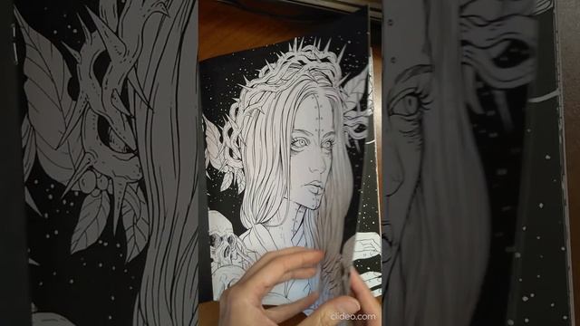(18+)"Тёмная красота: Мистическая фантазия" от Endi Panda (2)/ (18 ONLY) FlipThrough Coloring Books смотреть онлайн