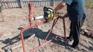 Станок под бензопилу для распила дров своими руками