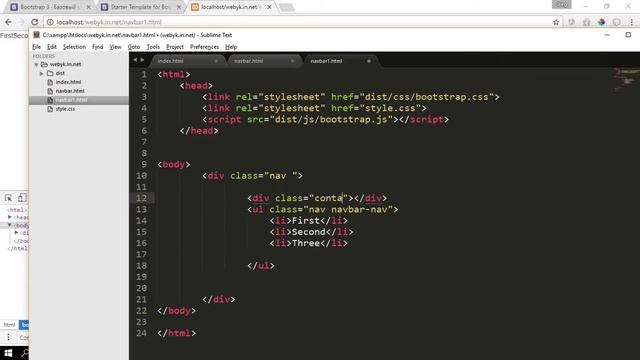 Bootstrap - это просто. Урок 3 Navbar смотреть онлайн