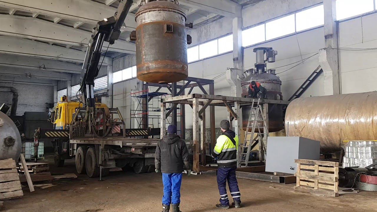 Демонтаж бочки,спецтехника,манипулятор Хиаб смотреть онлайн