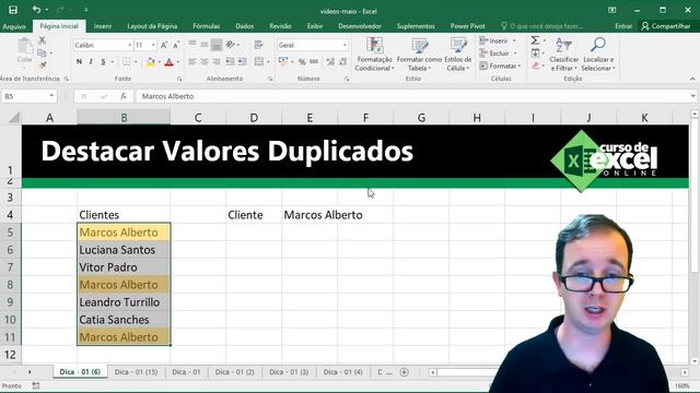 Como Destacar Valores Duplicados no Excel смотреть онлайн
