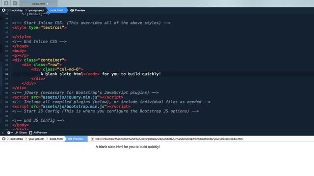 Wrapping & Styling Code Snippets - Bootstrap Basics смотреть онлайн