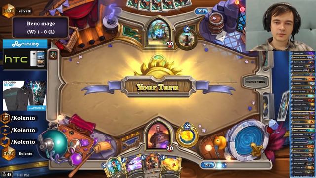 Hearthstone: Donating minions (reno mage) смотреть онлайн