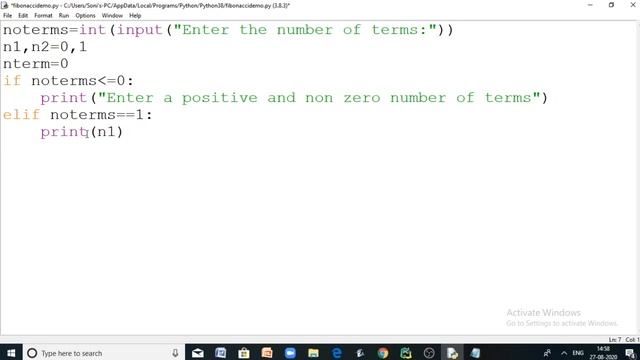 Python||Fibonacci series||Tamil смотреть онлайн