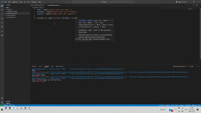 Programming in python Lab01 2023 10 07 question02 print смотреть онлайн