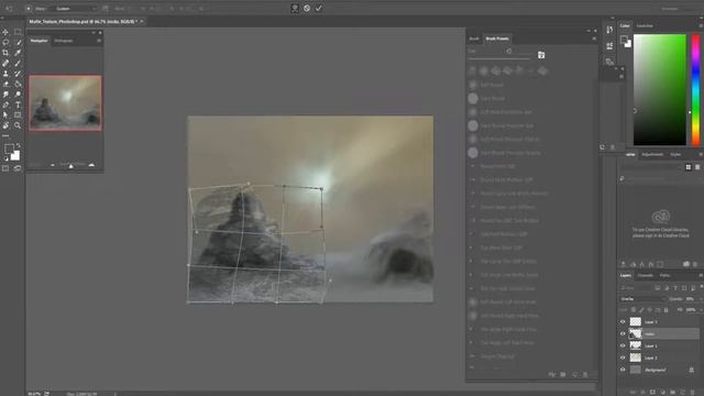 Photoshop Matte Painting with Textures Tutorial смотреть онлайн