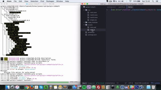 GulpJs Beginner Tutorials Indepth - 6 Minifying Uglifying Concatenating ES6 Javascript Files смотреть онлайн
