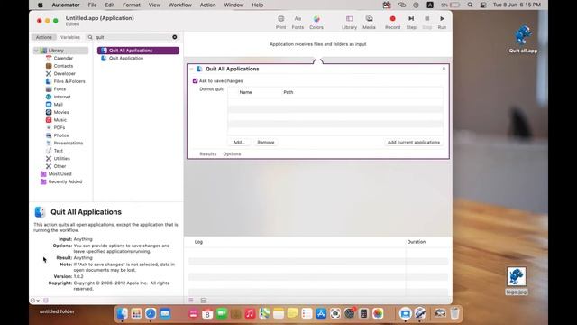 How To Quit All Open Apps On MacOS Desktop By Single Click ?