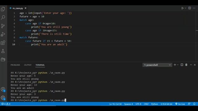 Python | match case смотреть онлайн