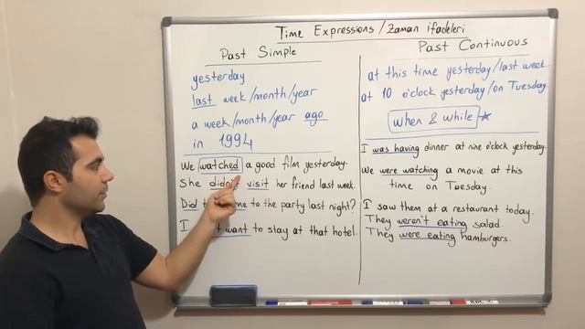 Past Simple, Past Continuous, When, While