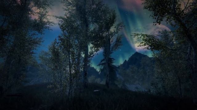 10 min Skyrim NIGHT Ambience | Relaxing Skyrim Music смотреть онлайн