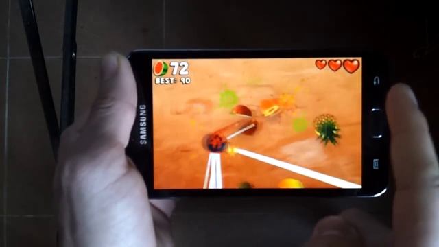 Fruit Ninja Puss in Boots Android - Samsung Galaxy Note Gameplay HD 720p смотреть онлайн