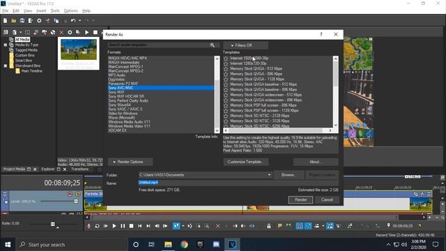 VEGAS PRO 17 :-BEST RENDER SETTINGS FOR YOUTUBE(1080p)| BEST QUALITY | |GPU ACCELERATION|TUTORIAL(2 смотреть онлайн