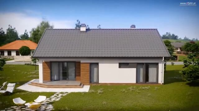 Проект мансардного дома Z202 от Z500 смотреть онлайн