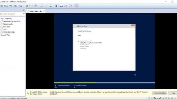 Install windows server 2016