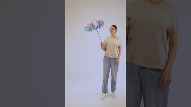 UFLR0023-9 Зонт жен. Fabretti, облегченный автомат, 3 сложения, эпонж