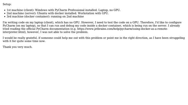 PyCharm Professional: How to use an interpreter, running in a docker container on a second machine смотреть онлайн