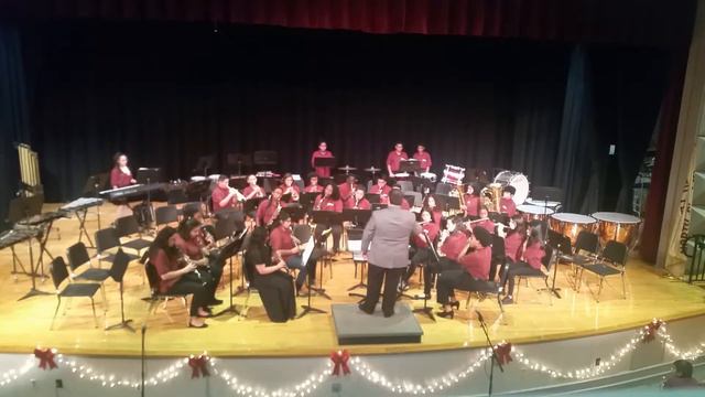 2017 Winter Concert NPMS 8th Grade Wind Ensemble-Christmas Festival Overture смотреть онлайн