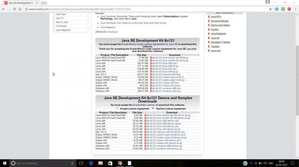 HOW TO DOWNLOAD JAVA JDK SE 8 in windows 10