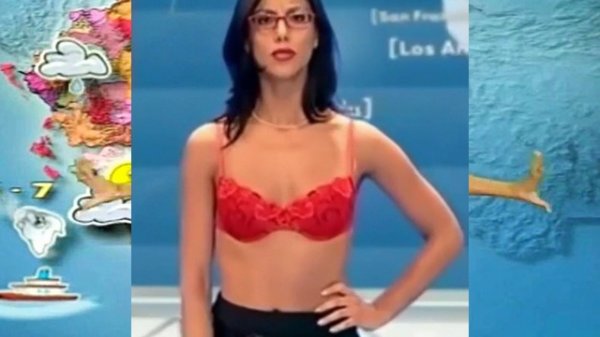 Striptease on TV - French news / Стриптиз - погода во Франции - remars65