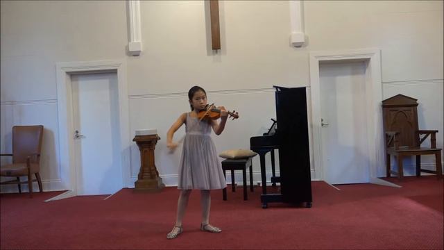 Justine (9) Plays Violin Bach Sarabande