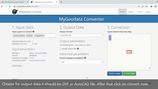 Convert GPX to DXF | GPX to DXF online | GPS to AutoCAD | GPS to DXF File | Garmin file to AutoCAD смотреть онлайн