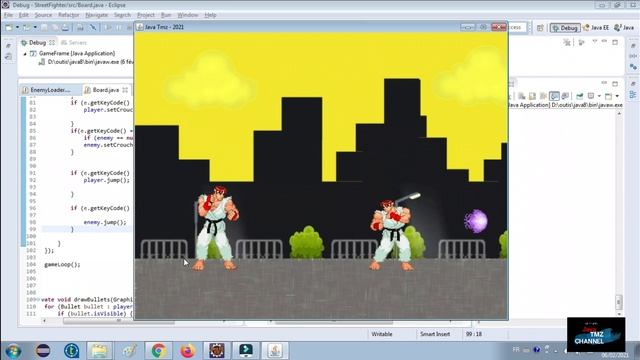Street Fighter game with java part #2 смотреть онлайн