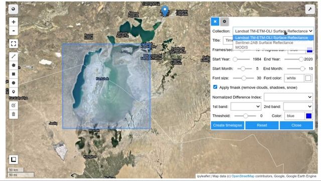geemap new feature - Creating Landsat timelapse animations with a few clicks смотреть онлайн