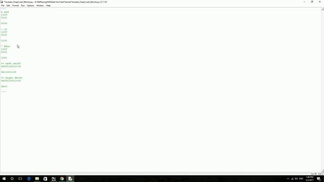 Python Data Analysis Chap2 Tut2_ Bit Wise Operators смотреть онлайн