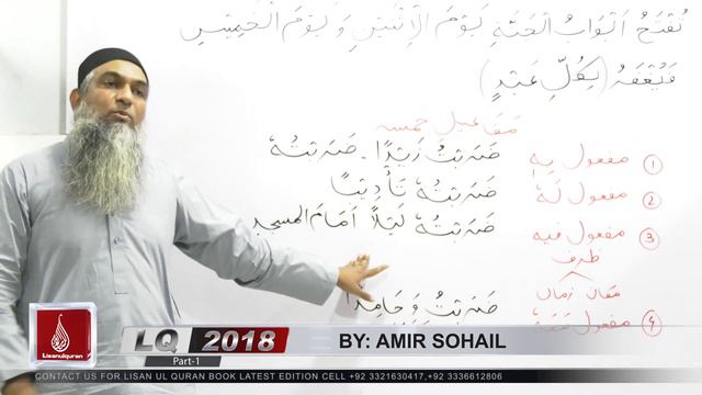 Abstract of Lecture 38-C lisan ul quran 2018 Part 1 مفاعیل خمسہ смотреть онлайн