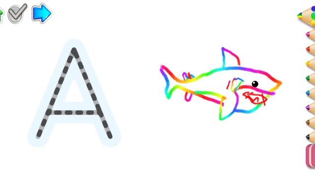 АЗБУКА ДЛЯ ДЕТЕЙ. РИСУЕМ БУКВЫ смотреть онлайн