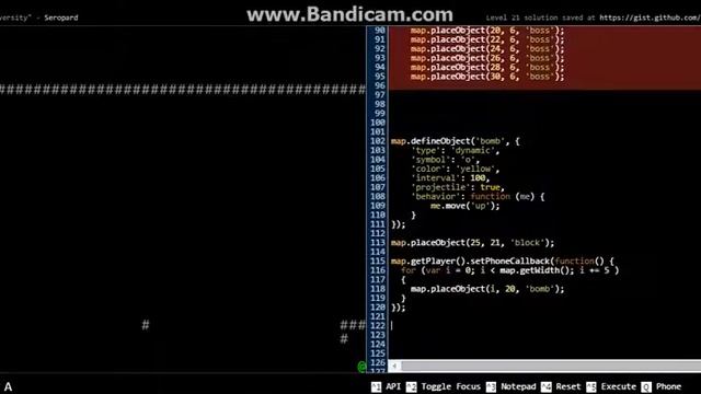 UNTRUSTED Javascript game level 20 and 21 смотреть онлайн