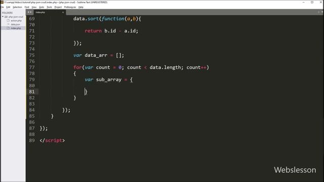 JSON CRUD operations in PHP | Load Data in jQuery DataTables смотреть онлайн