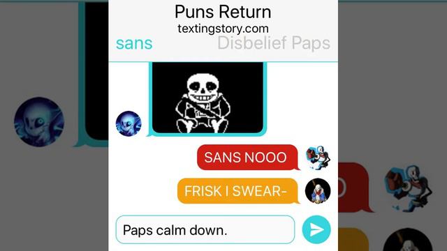 UNDERTALE TextingStory: Puns Return смотреть онлайн
