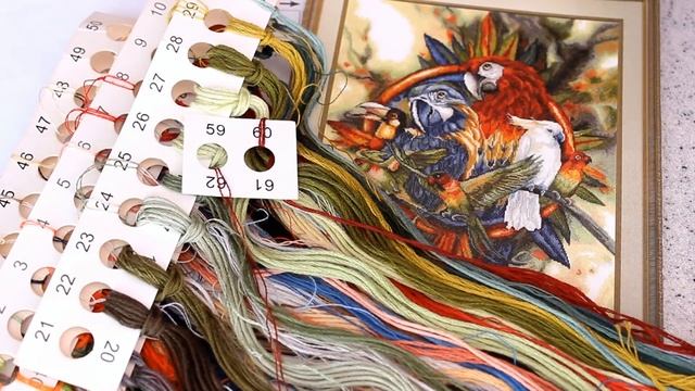 Вышивка крестиком "Птичий базар". Как у меня увеличилась скорость вышивки. смотреть онлайн
