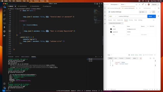 #3 Build a Complete RESTful API with NodeJS, Express, MongoDB, Mongoose & Postman | Login Route смотреть онлайн