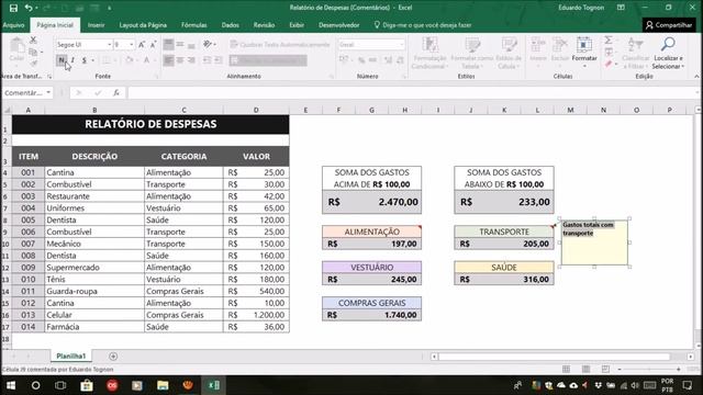 Comentários no Excel (inserir, editar, formatar e excluir) смотреть онлайн